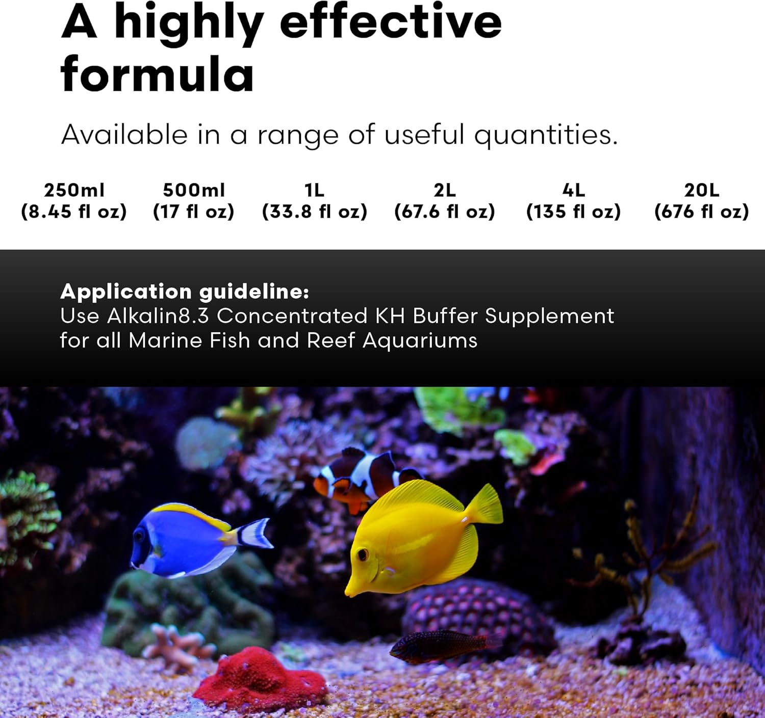 Brightwell Aquatics Alkalin8.3, Concentrated KH Buffer Supplement for All Marine Fish & Reef Aquaria, 250Ml image number 1