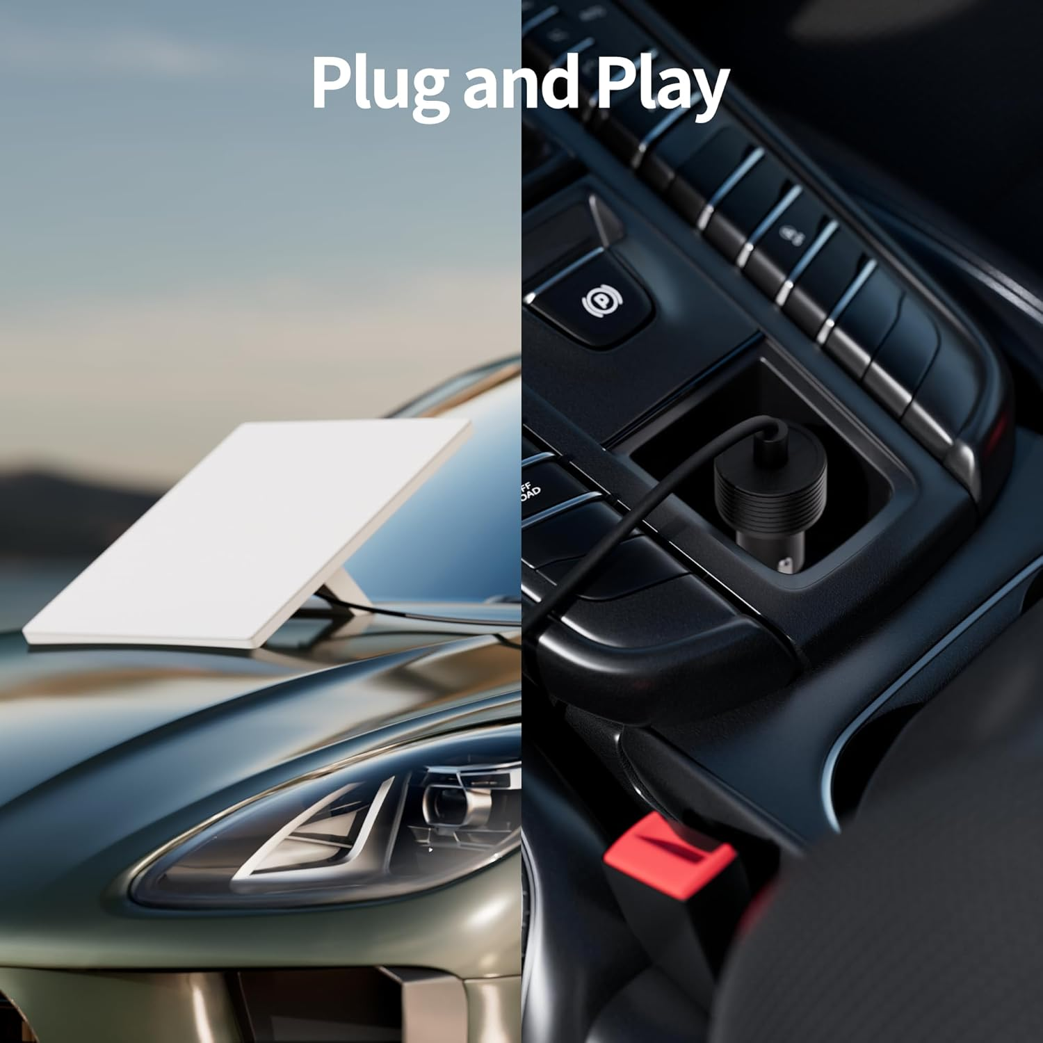 Starlink Mini Cable, 12V Car Adapter 10FT/3M Power Cable for Mini Starlink with Cigarette Lighter Charger, Heavy Duty 16AWG Waterproof DC Power Cord