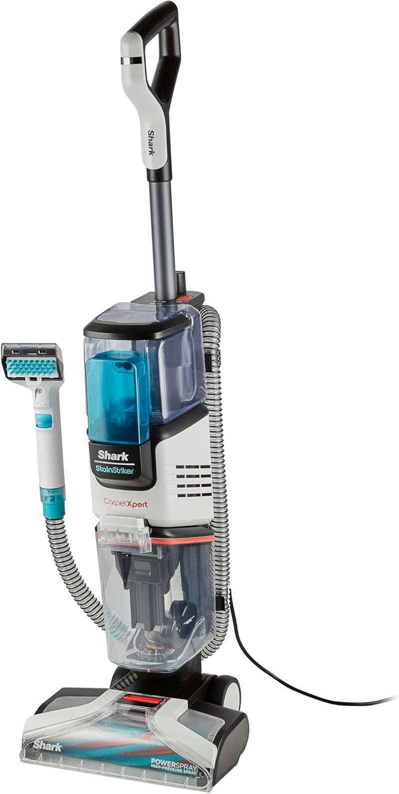 Shark Carpetxpert Deep Carpet Cleaner with Built-In Stainstriker, Portable Upholstery Cleaner, Powerful Dual-Action Stain & Spot Remover, EX200ANZ, White image number 5