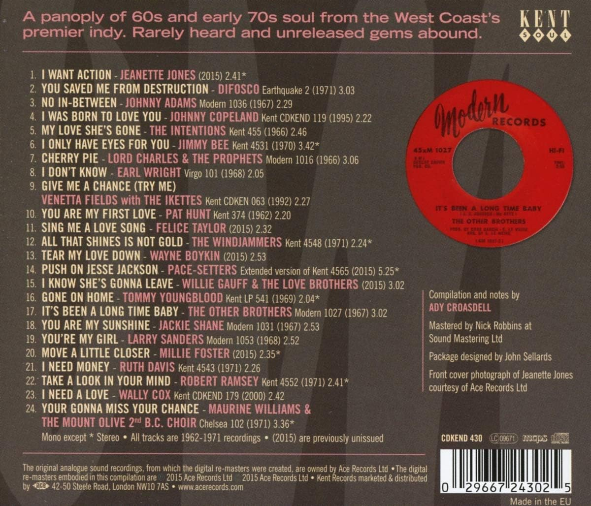 Los Angeles Soul: Kent Modern'S Black Music / Var