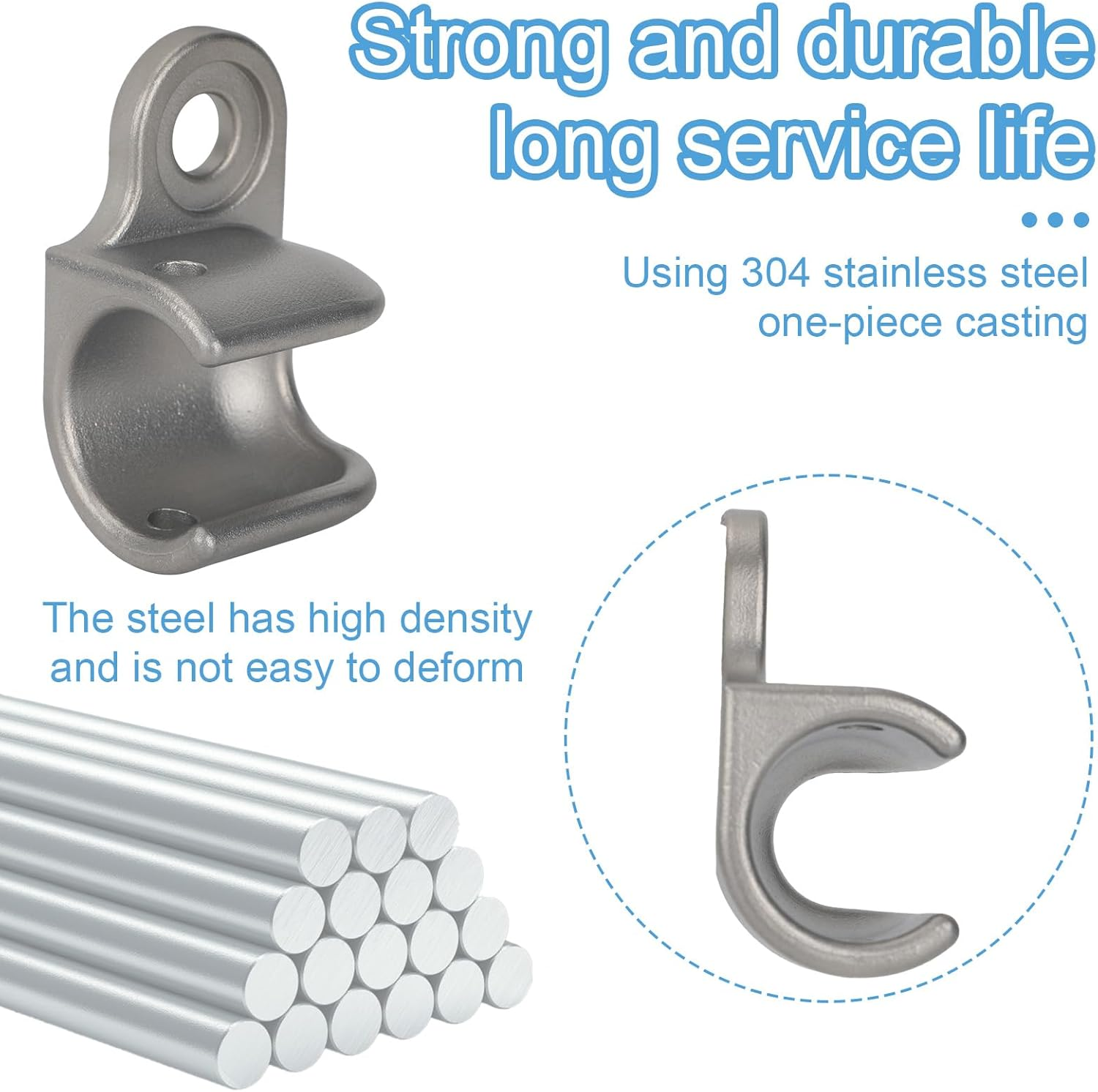 Bike Trailer Hitch, 304 Stainless Steel Bike Trailer Hitch Cup Compatible with Thule Chariot Courier Coaster Cadence Heavy-Duty Bicycle Accessory for Kids Pets Cargo image number 1