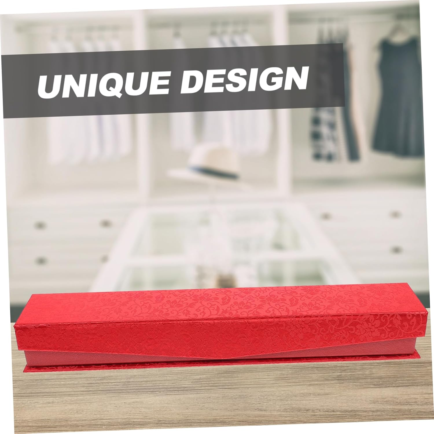 LABRIMP Scroll Storage Case for Calligraphy Paintings Decorative Organizer Box