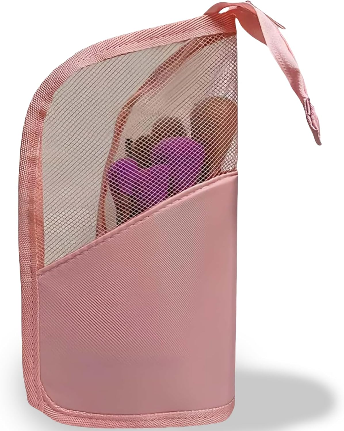 Rylaxzon Travel Makeup Bag, Makeup Brush Holder, Waterproof Portable Mesh Makeup Brush Travel Case and Cosmetic Pouch for Makeup Essentials image number 5