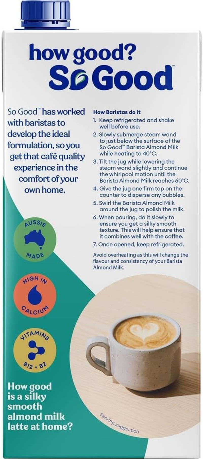 Sanitarium so Good Barista Almond Milk 12 X 1 Litre image number 4