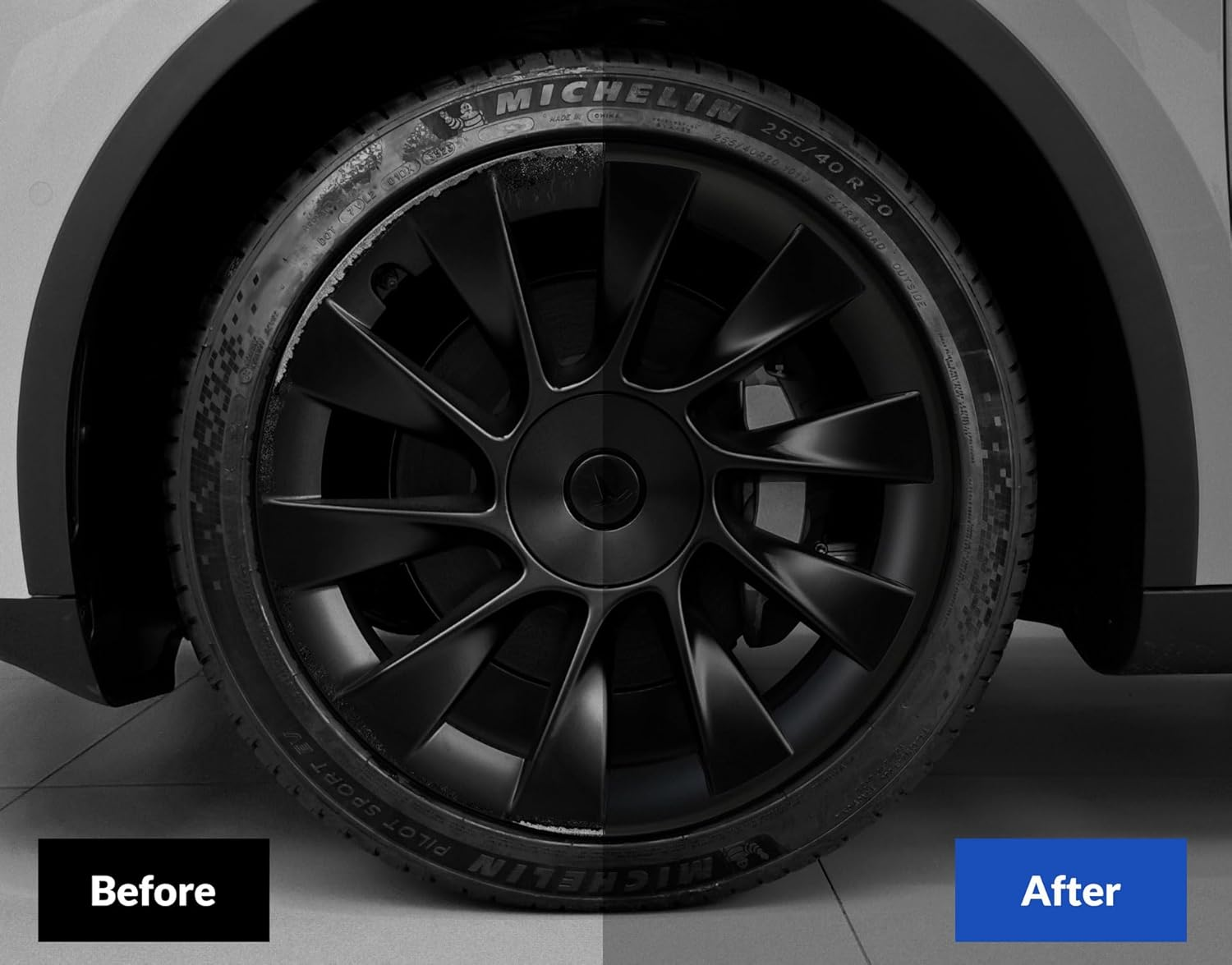 VION Tesla 2024-2020 Model Y Wheel Covers for the Original Tesla Wheels - 4 Covers per Package (20 Inches Wheels) image number 3