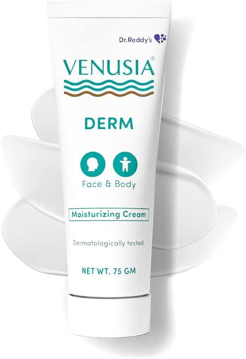 VENUSIA Dr Reddy'S Derm Moisturizing Lotion for Face and Body,Repairs and Nourishes Dry Skin,Relieves Minor Itching and Irritation,Moisturization and Hydration That Lasts up to 10 Hours,Pack of 1 image number 5