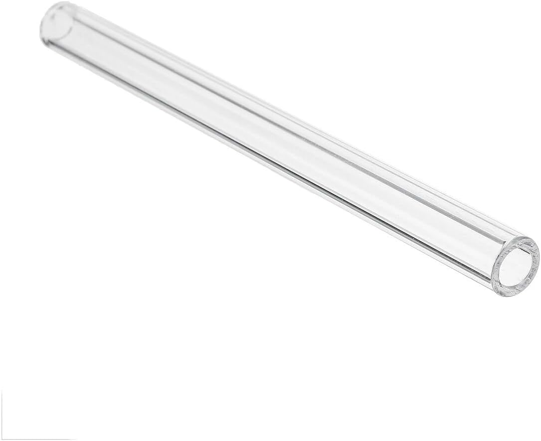 10Pcs 100Mm OD 8Mm 1.5Mm Thick Wall Borosilicate Glass Blowing Tube Tubing Clear image number 5