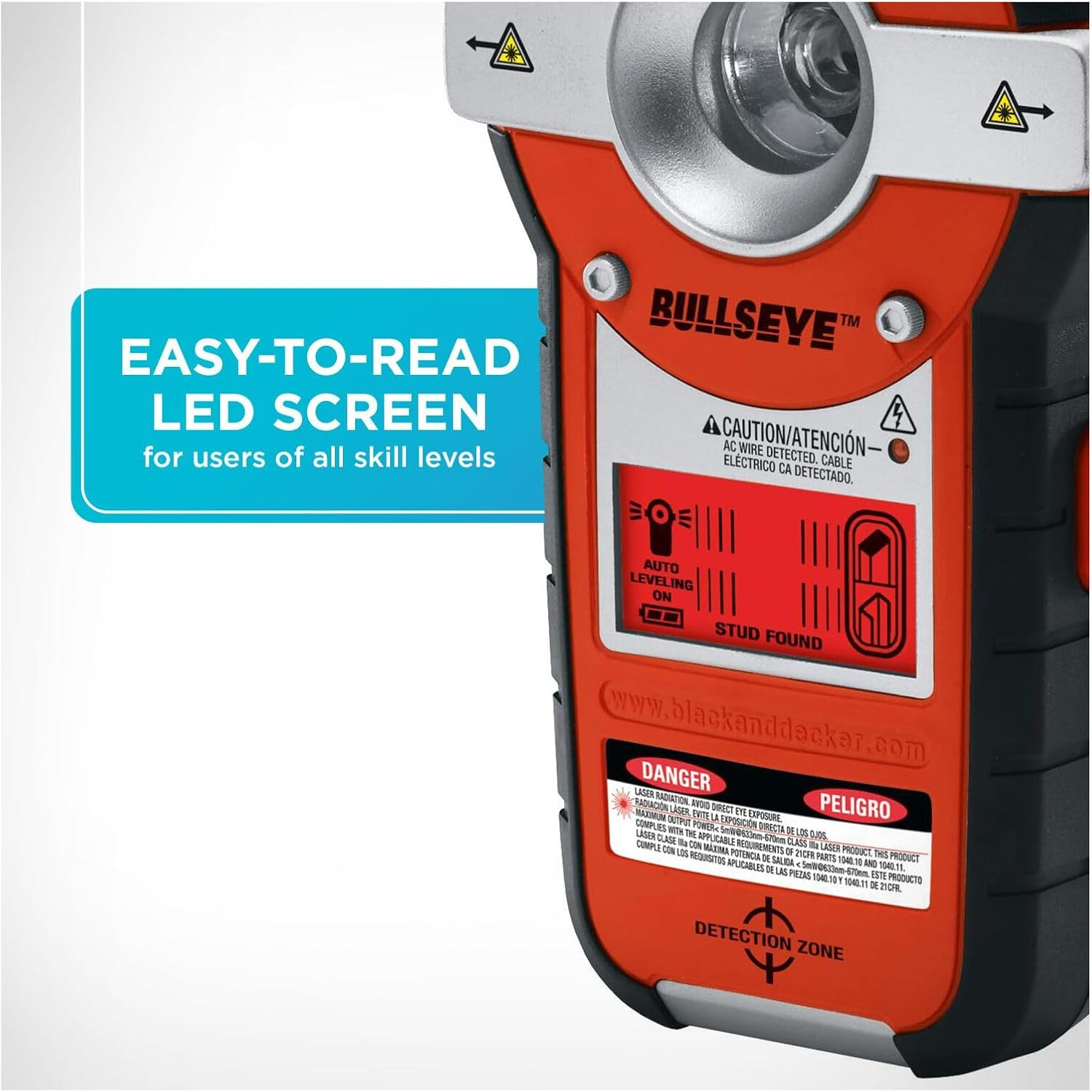 Black & Decker BDL190S Bullseye Auto-Leveling Interior Line Laser with Stud Sensor image number 2