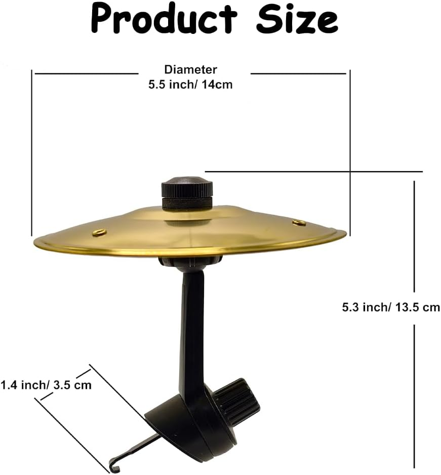 Car Cymbal Air Vent - Mini Drum Crash for Music Lovers,Easy Install,Fun Road Trip Gadget,Novelty Car Accessory image number 5