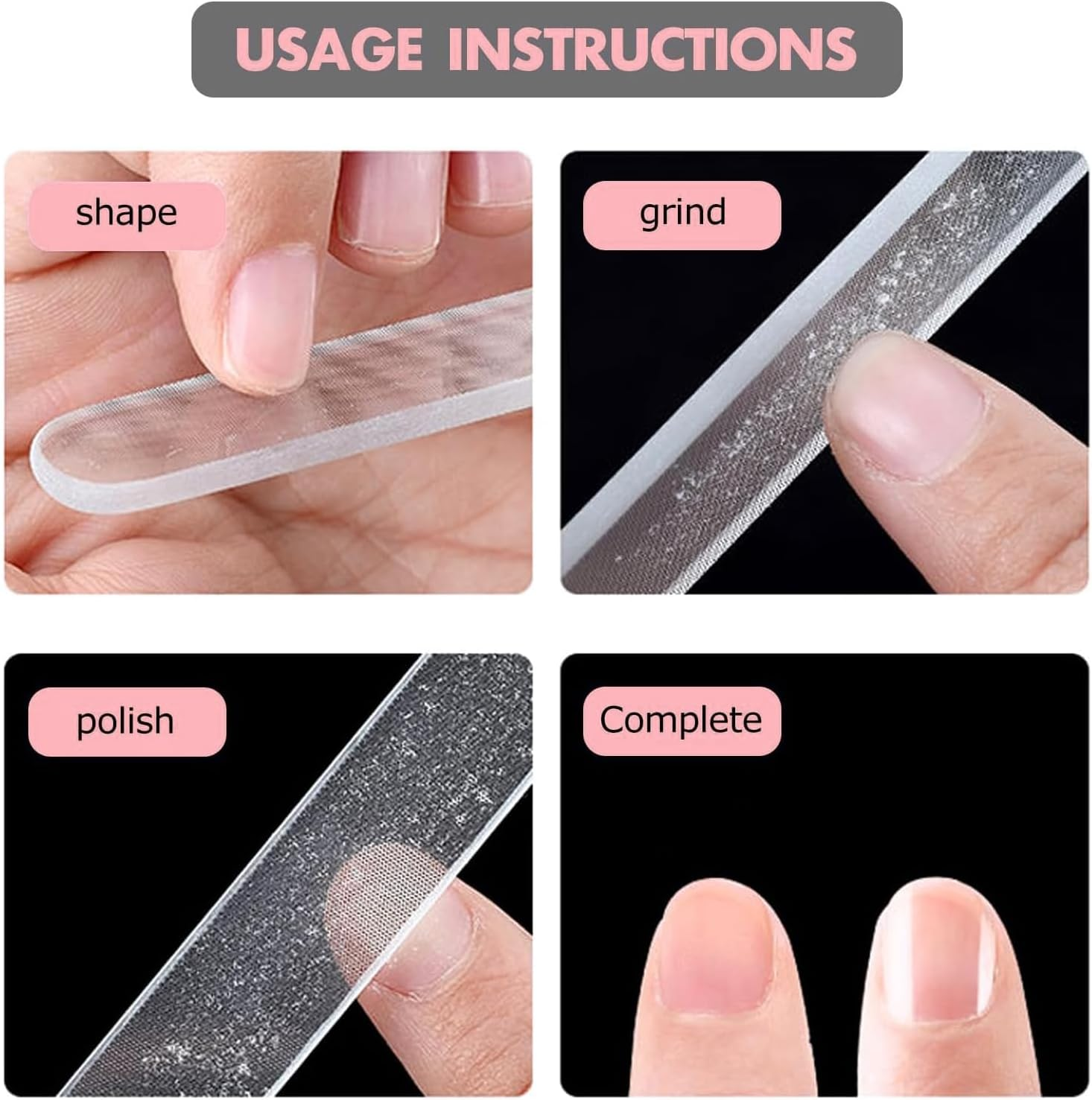 Itadaku 3 PCS Nano Glass Nail Files and Foot File Set, Professional Manicure and Pedicure Kit, Callus Remover and Hard Skin Exfoliator for Wet/Dry Foot & Nail Care image number 5