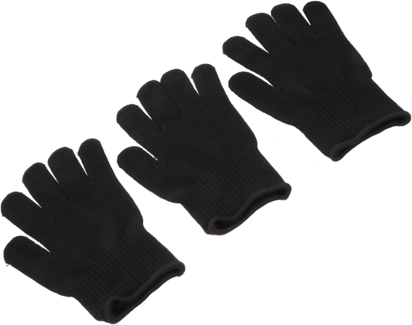 3Pcs Heat Resistant Hair Curler Protective Gloves Professional Heat Hand Safety for Hair Styling and Curling Flexible Comfortable Design image number 6