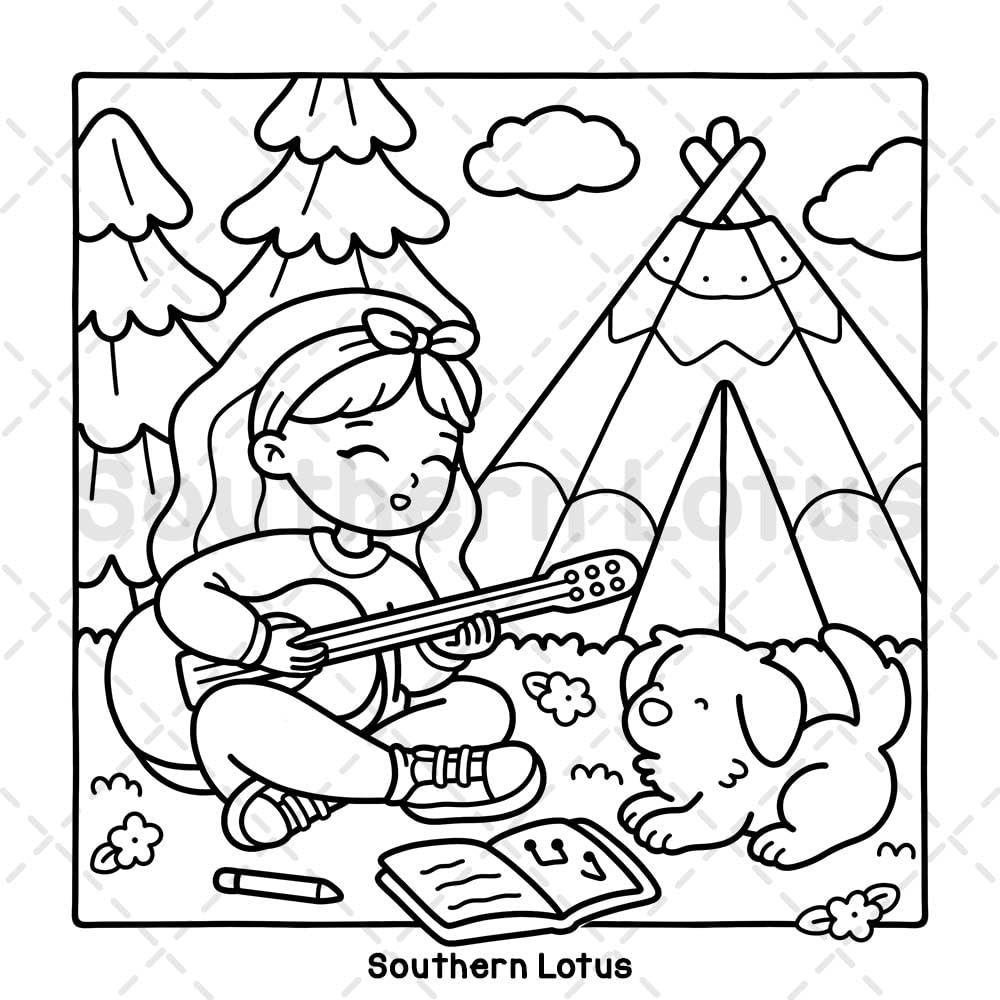 Girl Spaces: Coloring Book for Adults and Teens Featuring Cozy Moments and Girly Things, Cute Drawings for Relaxation and Stress Relief