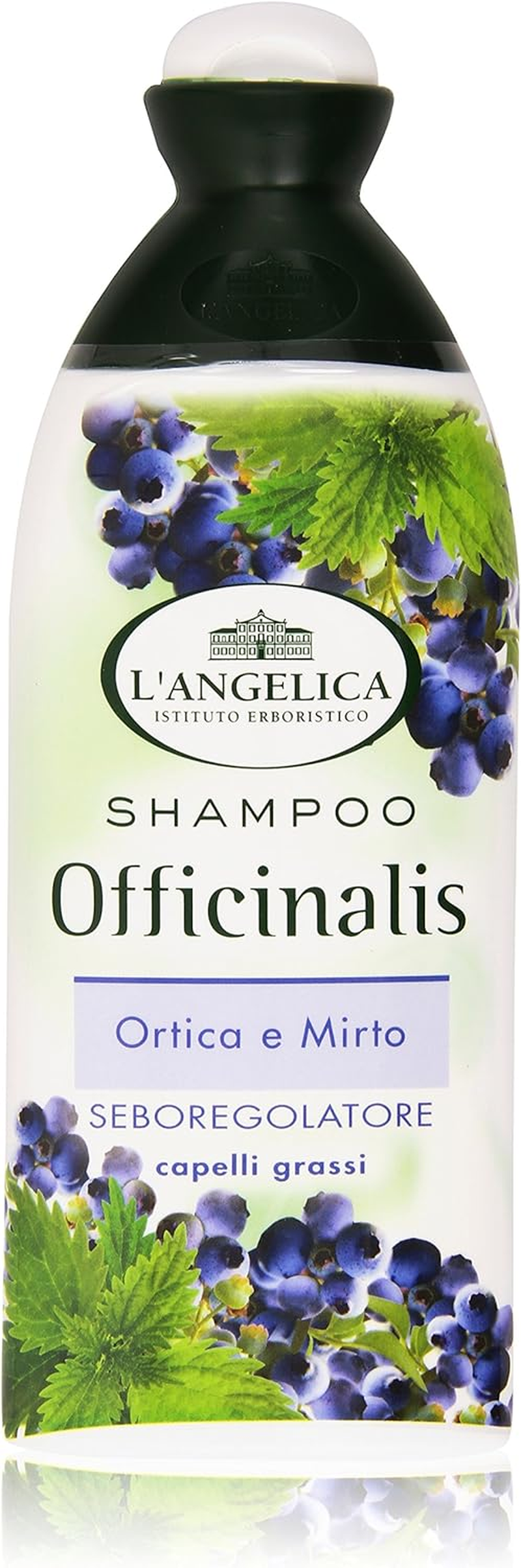 L'Angelica:"Officinalis" Shampoo Sebum - Regulating with Nettle and Myrtle * 250Ml - 8.45Fl.Oz * [ Italian Import ] image number 2