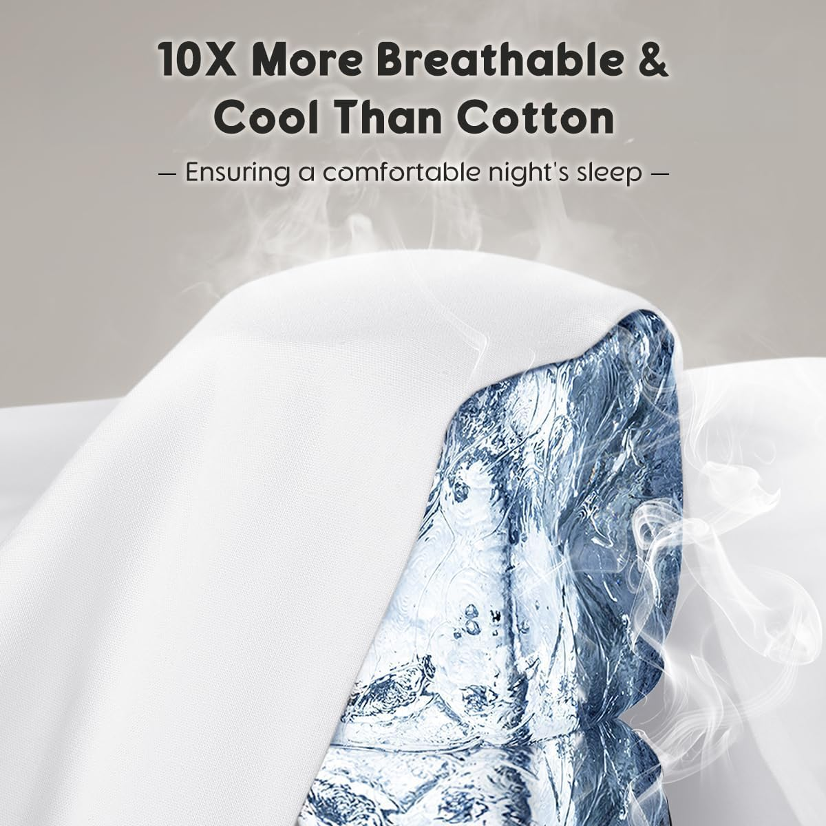 Shilucheng 100% French Linen Sheets - California King Size Bed Sheets, Breathable & Cooling Pure Linen Sheets,Soft Durable and Tear Resistant -16 Inch Deep Pocket - 4Pcs (White)