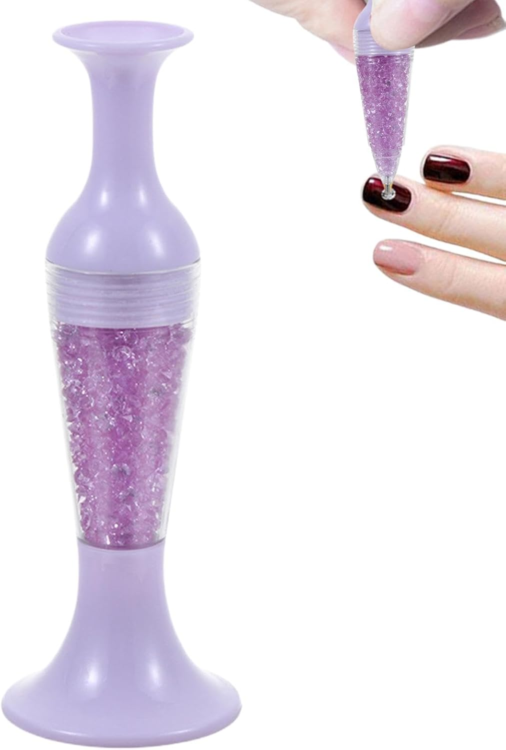 Gem Art Pens Tools,Nail Point Gem Dotting Tool | Comfortable Grip Gem Art Accessories Pens, Flower Pot Shaped Point Drill Pen for Nail Crafts Making image number 6