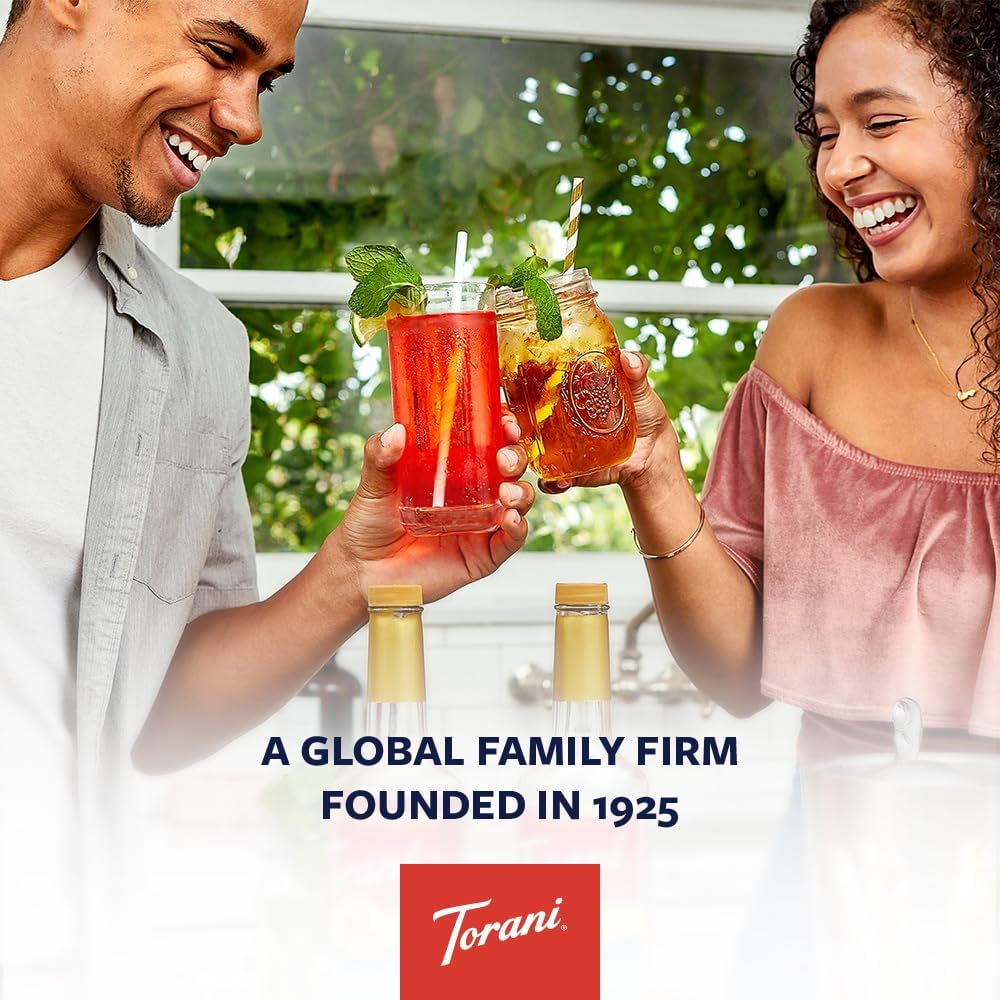 Torani Salted Caramel Coffee Syrup (750Ml) - Pure Cane Sugar Coffee Syrups for Lattes, Hot Chocolates, Macchiatos & Dessert Drinks - Sweet & Salty Taste, Vegetarian-Friendly