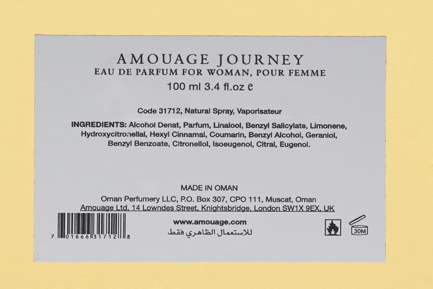 Amouage Journey Eau De Parfum Spray for Women 100Ml