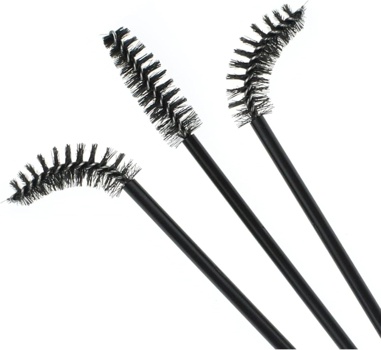 Disposable Mascara Wands, Lash Brush ，150 Pcs Black Eyelash Brushes, Eyebrow Brush Makeup Brush Tool for Eyelash Extension Eyebrow and Makeup Color image number 1