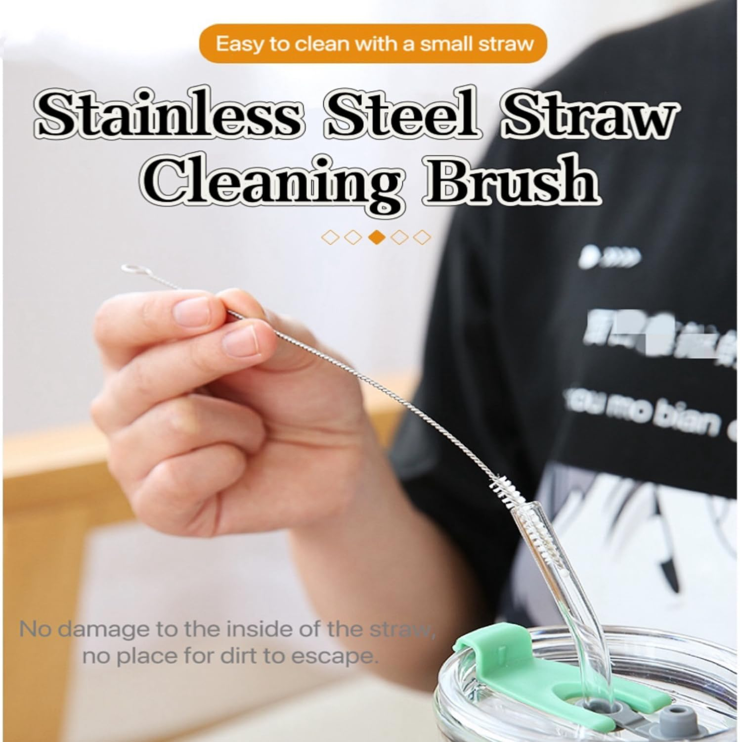 12 Inch Extra Long Straw Cleaner Brush, 12 PCS 12Mm Diameter Extra Wide Straw Brush Set for Long Straws for 40/30/20 Ounce Mugs,Scholastic Cups,Drinking Straws,Jug Tubes or Hummingbird Feeders, Etc. image number 3