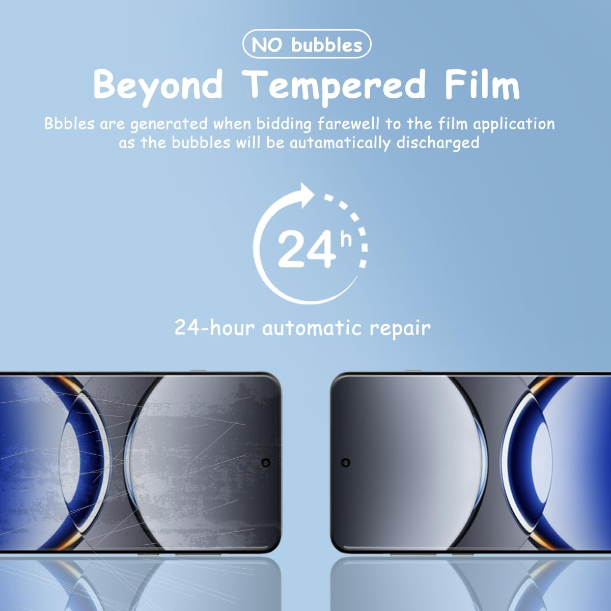 Yonntmmi TPU Screen Protector for OPPO Find X8 Pro Privacy Screen, 1 Piece Anti-Spy Privacy Protect Screen Protector with 2 Pieces Camera Protection, Anti-Spy TPU Film for Tempered Glass for OPPO Find image number 6