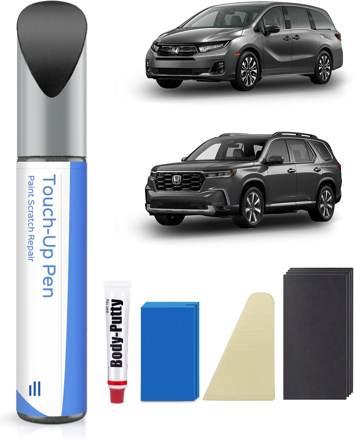 Modern Steel Metallic(Nh-797M) Touch up Paint Repair Kit Compatible with Honda - DIY Kit Exactly Matches Chips and Nicks image number 4
