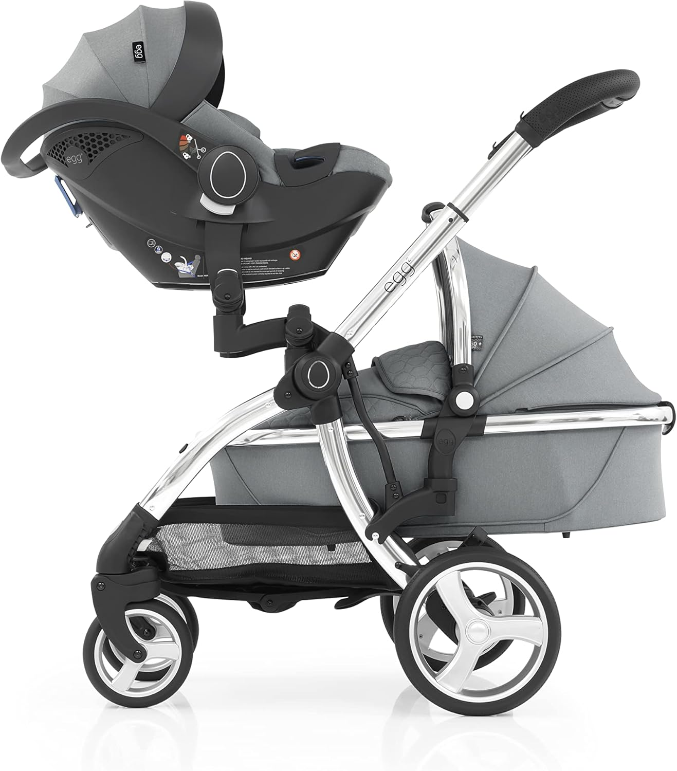 Egg Egg2 Carry Cot, Monument Grey image number 2