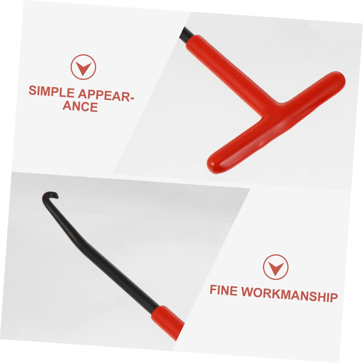 CHILDWEET Professional Motorbike Exhaust Spring Hook Puller Tool 2Pcs Set Steel Practical Spring Hook for Motorcycle Exhaust Repair and Maintenance image number 3