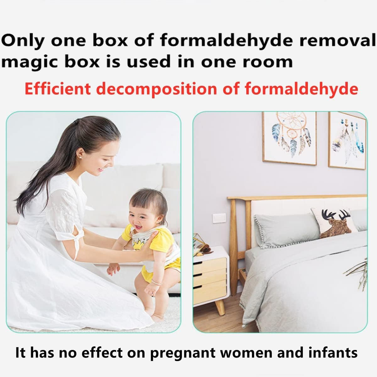 Formaldehyde Removal Magic Box Office Bedroom Wardrobe Kitchen New House Car Room Toilet Bathroom Air Strong Purification Filtration Benzene Ammonia TVOC Etc Harmful Odor Purified Clean Air Agent image number 4