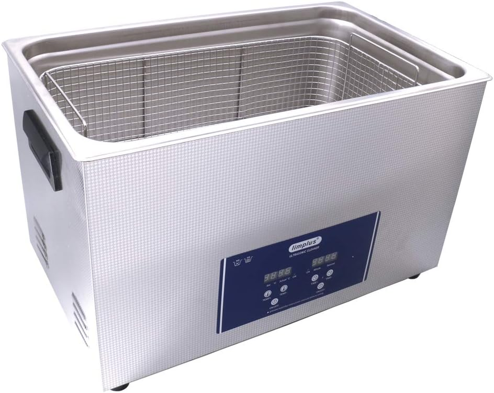 Limplus 30Liter Ultra Sonic Cleaner 600W Ultra Power 10Pcs Transducers with Free Basket image number 5