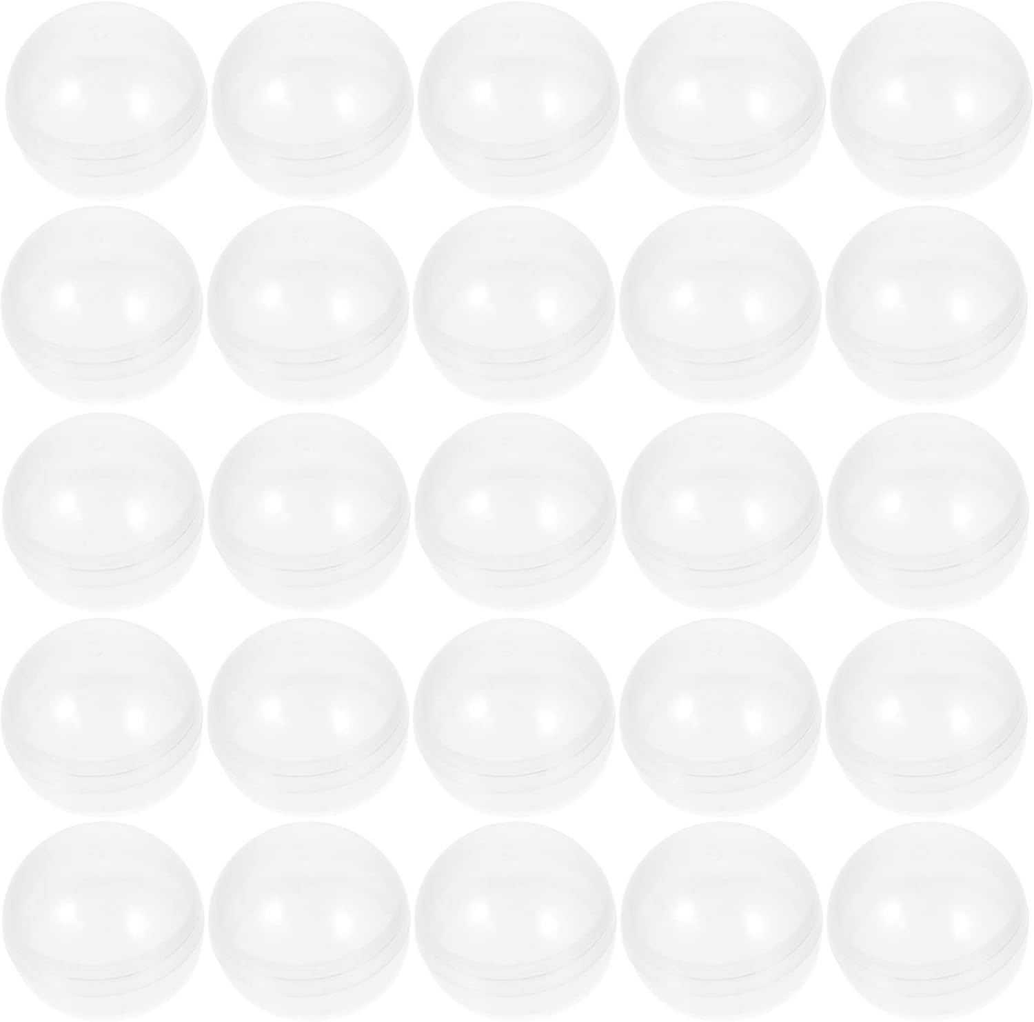 SEWACC 100Pcs Small round Capsules Clear Containers for Toy Vending Gumball Machines Surprise for Kids Party Favor Prize image number 5