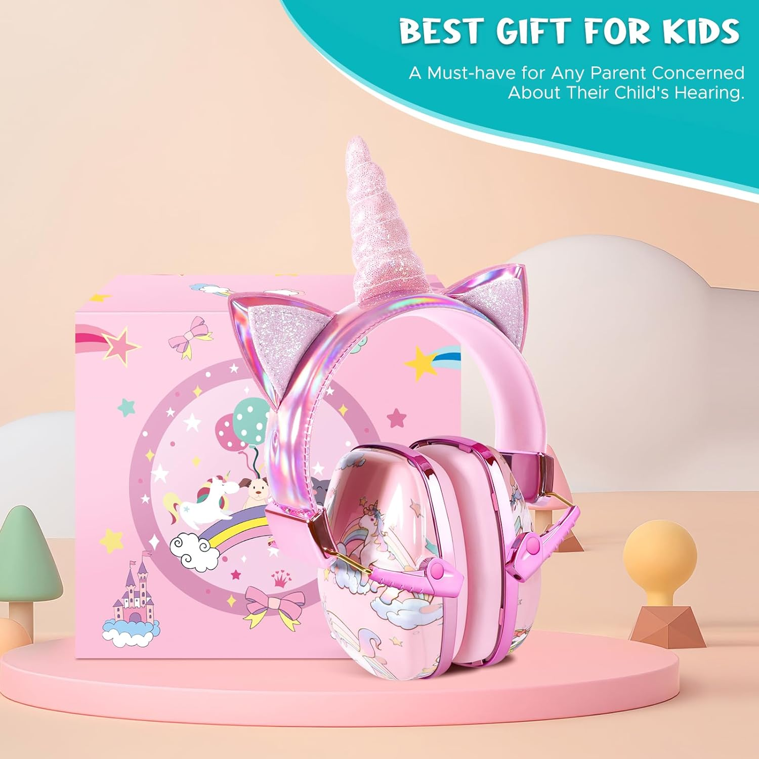 JYPS Kids Ear Defenders Children, Noise Cancelling Headphones Autism, Kids Ear Protection Earmuffs for Boys, Girls, Toddlers Age 2+, Baby Noise Blocking Ear Muffs 3-18 Months image number 4