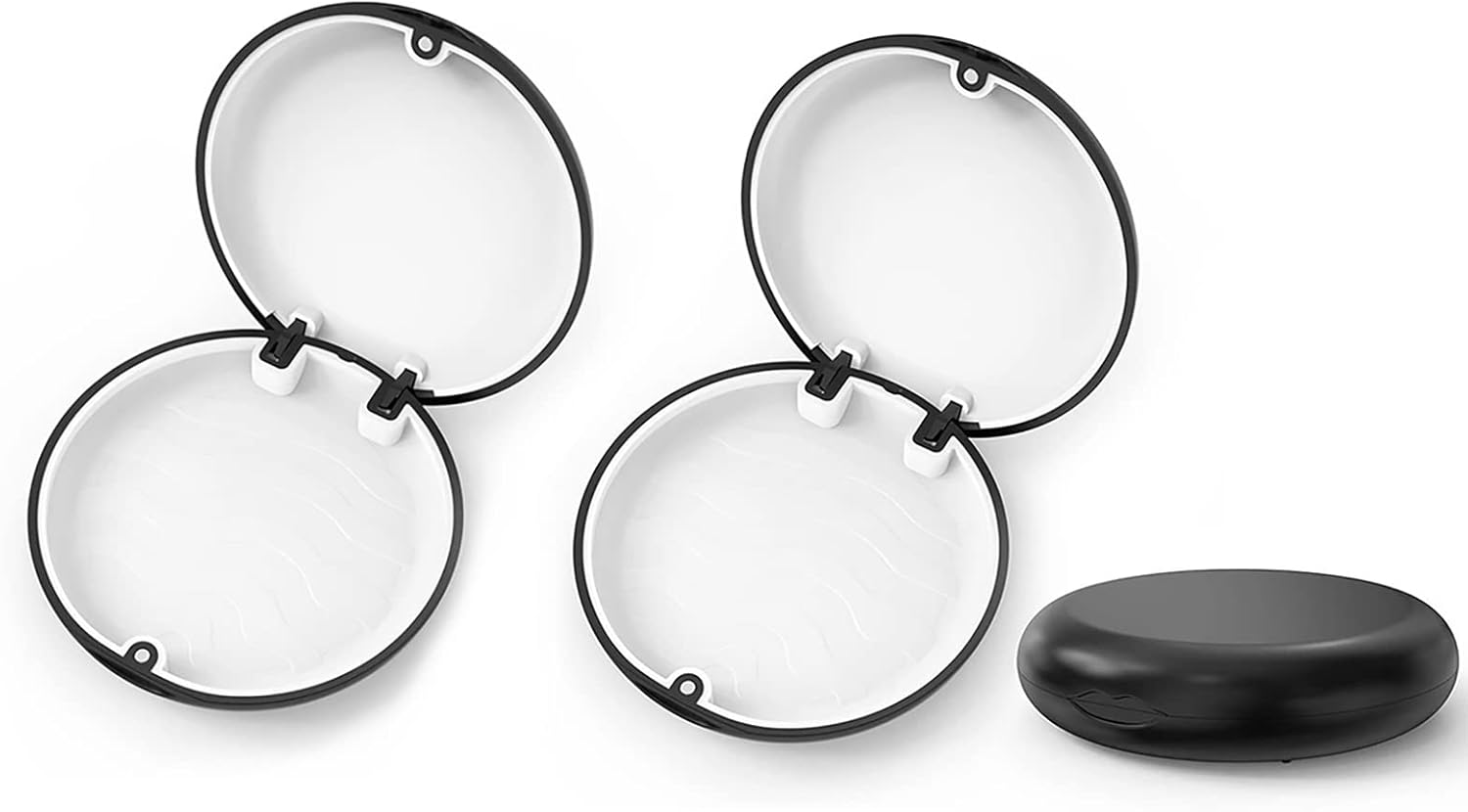 YOUYA DENTAL Aligner and Retainer Case, 2PCS Solid Orthodontic Aligner Retainer Case Denture False Box, Mouthguard Case Holder Protective Case for Oral Care Dentisty - Blue