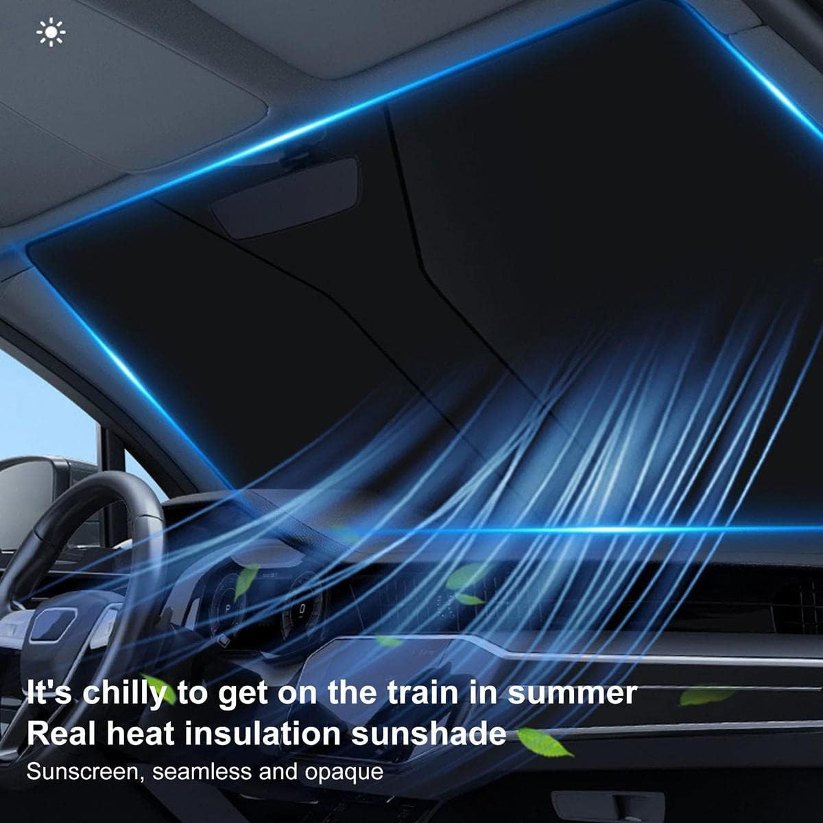 Fit for Volkswagen VW T-ROC TROC 2018-2023,Windscreen Sun Shade,Car Sun Shades Front Windscreen Inside,Car Interior Decoration image number 1