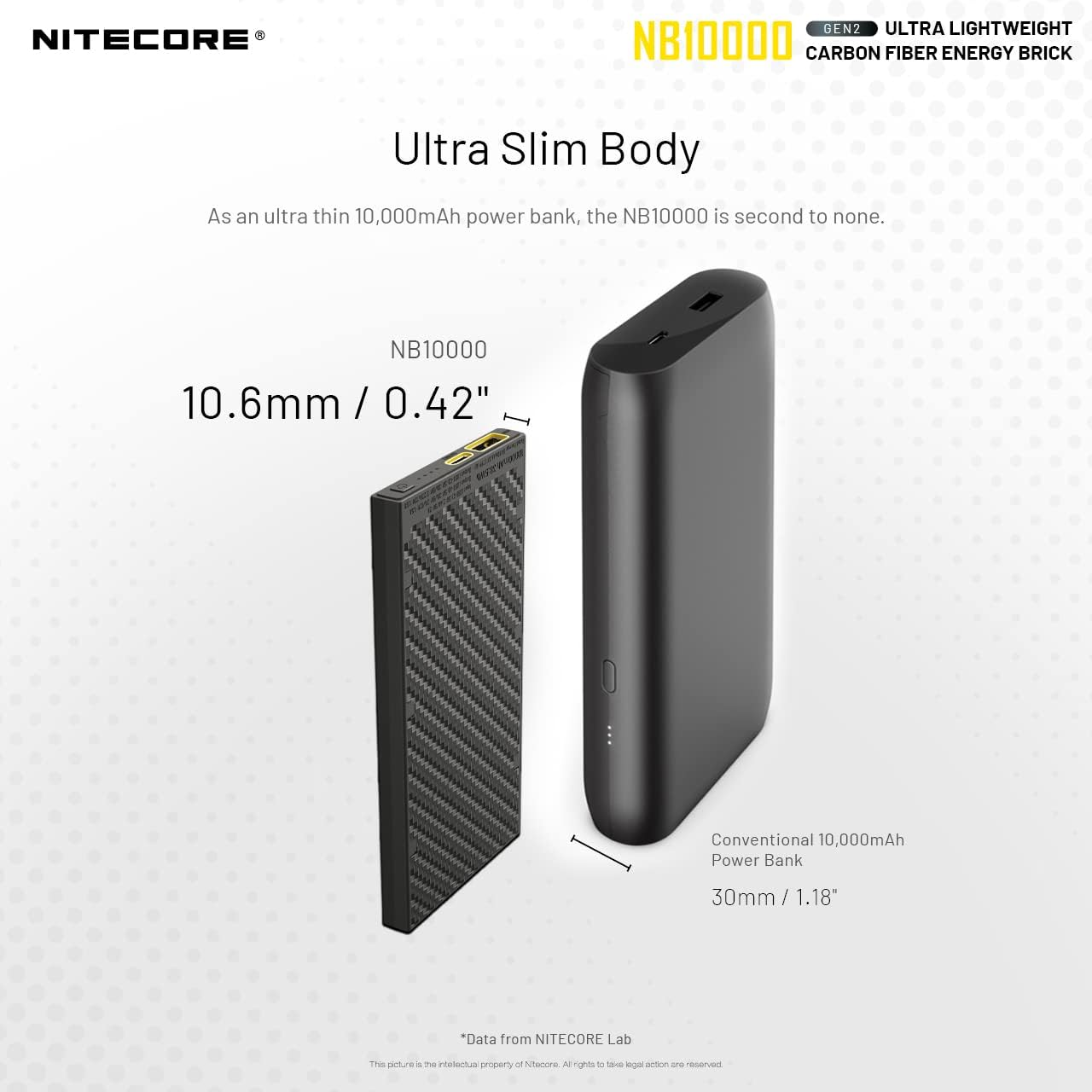 Nitecore NB10000 GEN2 Ultra-Slim Power Bank, 10000Mah image number 4