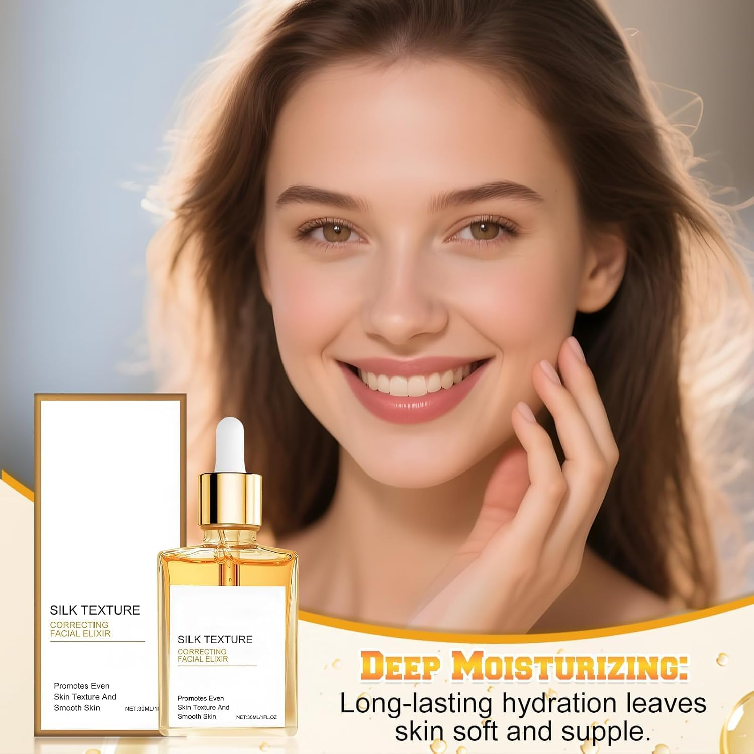 Silk Body Oil, Body Perfume Oil for Women, Bath & Shower Essential Oil for Smooth and Hydrated Skin, Infused with Shea Butter,Coconut Oil,Vitamin, Refreshing Non-Greasy (2PCS)