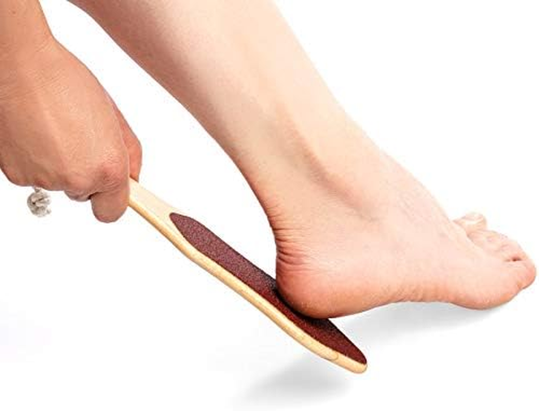 Master Beauty Instruments (MBI) Premium Water Proof Wooden Foot File, Foot Rasp for Wet and Dry Feet, Removes Callus for Foot, 2 Sided Medium/Course Grit, Premium Grade Making the Handle Ultra Smooth'