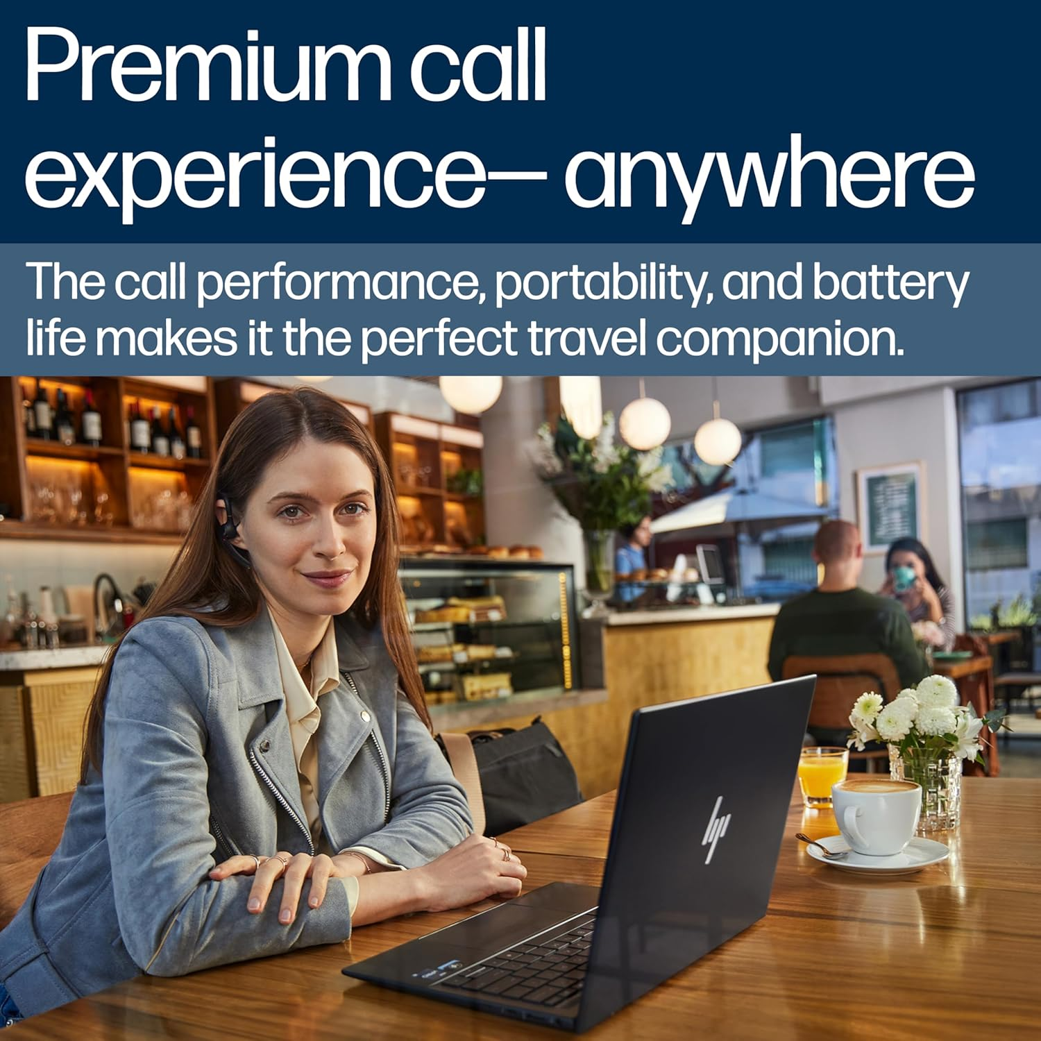 Poly Voyager Legend 50 Bluetooth Headset - Noiseblockai, Windsmart, Smart Sensor, 10 Hour Battery Life, Noise Cancellation, Black image number 2