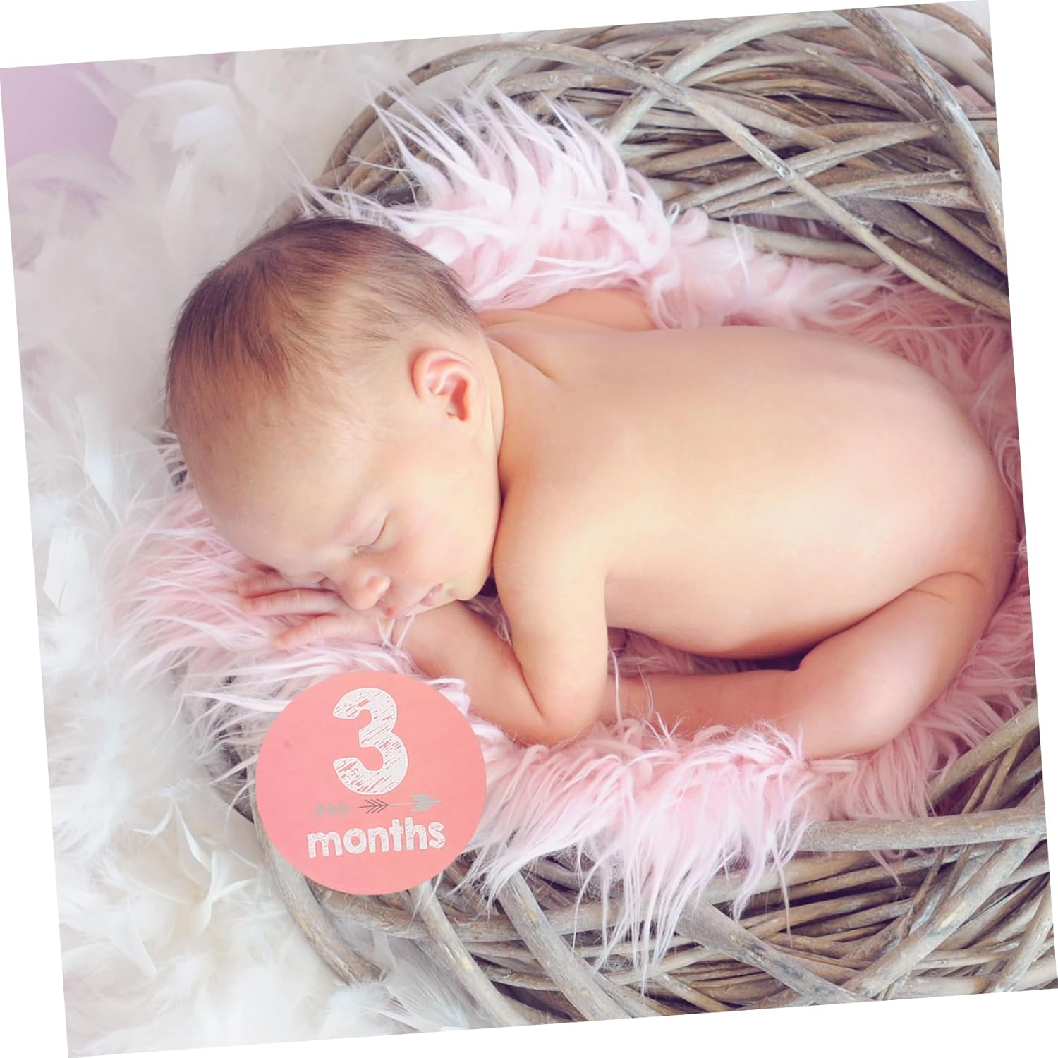 INOOMP Monthly Milestone Stickers Newborn Milestone Stickers for Girl Month Shower for Newborn image number 6