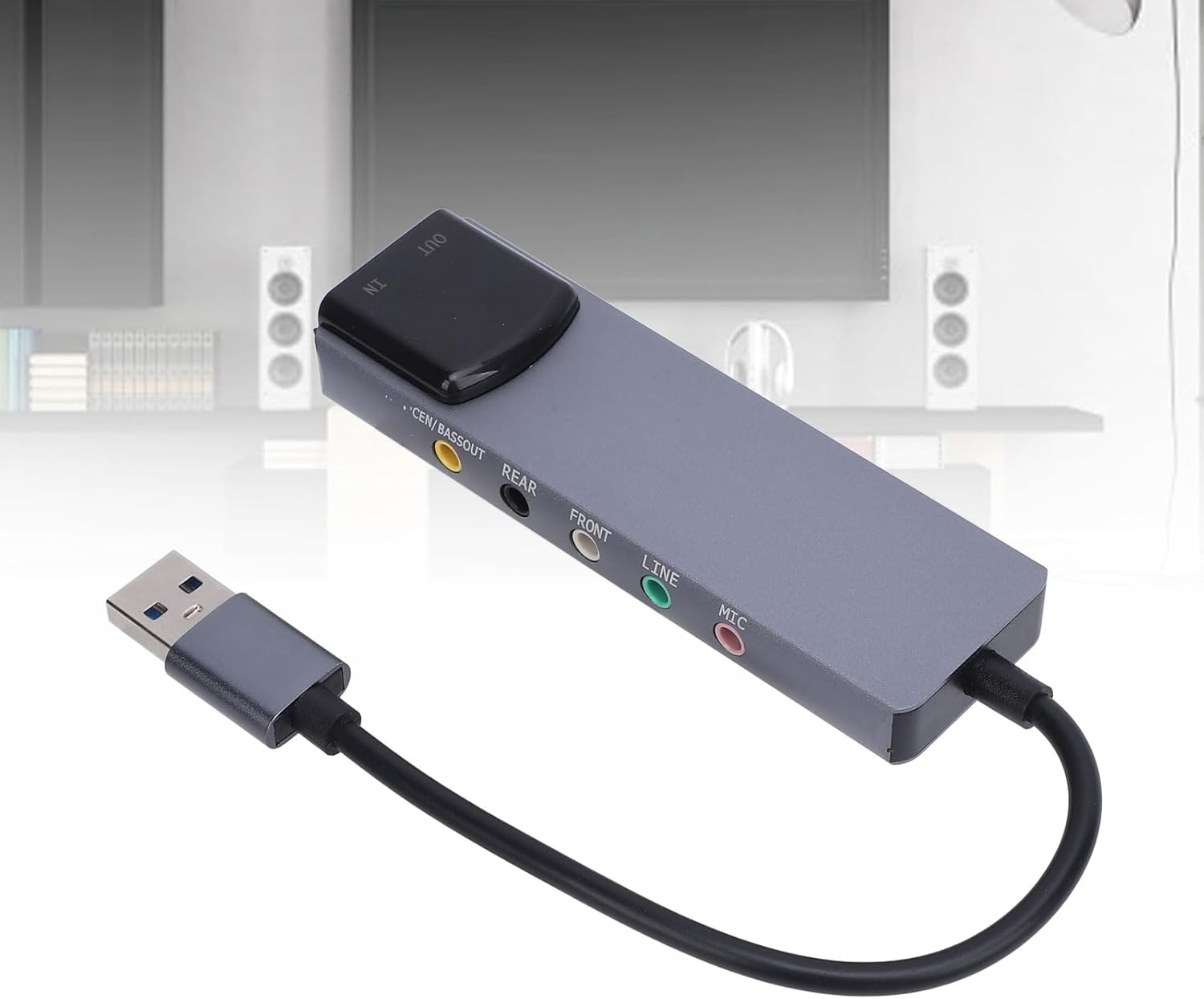 5.1 7.1 Channel Noise Reduction Sound Card Adapter,External Sound Card Mixing Support Optical Input Output USB for 98 ME 2000 7 8, Compatible with Vista, OS X 9. image number 6