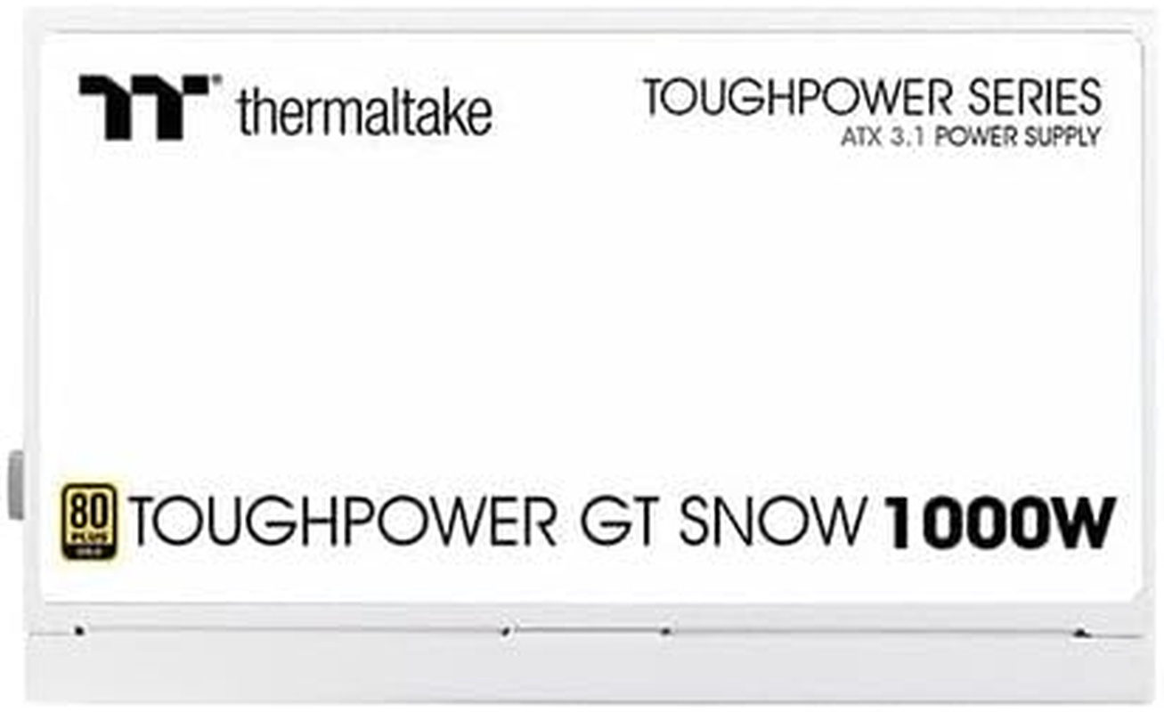 Thermaltake Toughpower GT Snow 1000W 80+ Gold Pcie Gen 5.1 ATX 3.1 Fully Modular PSU, PS-TPT-1000FNFAGA-W image number 5