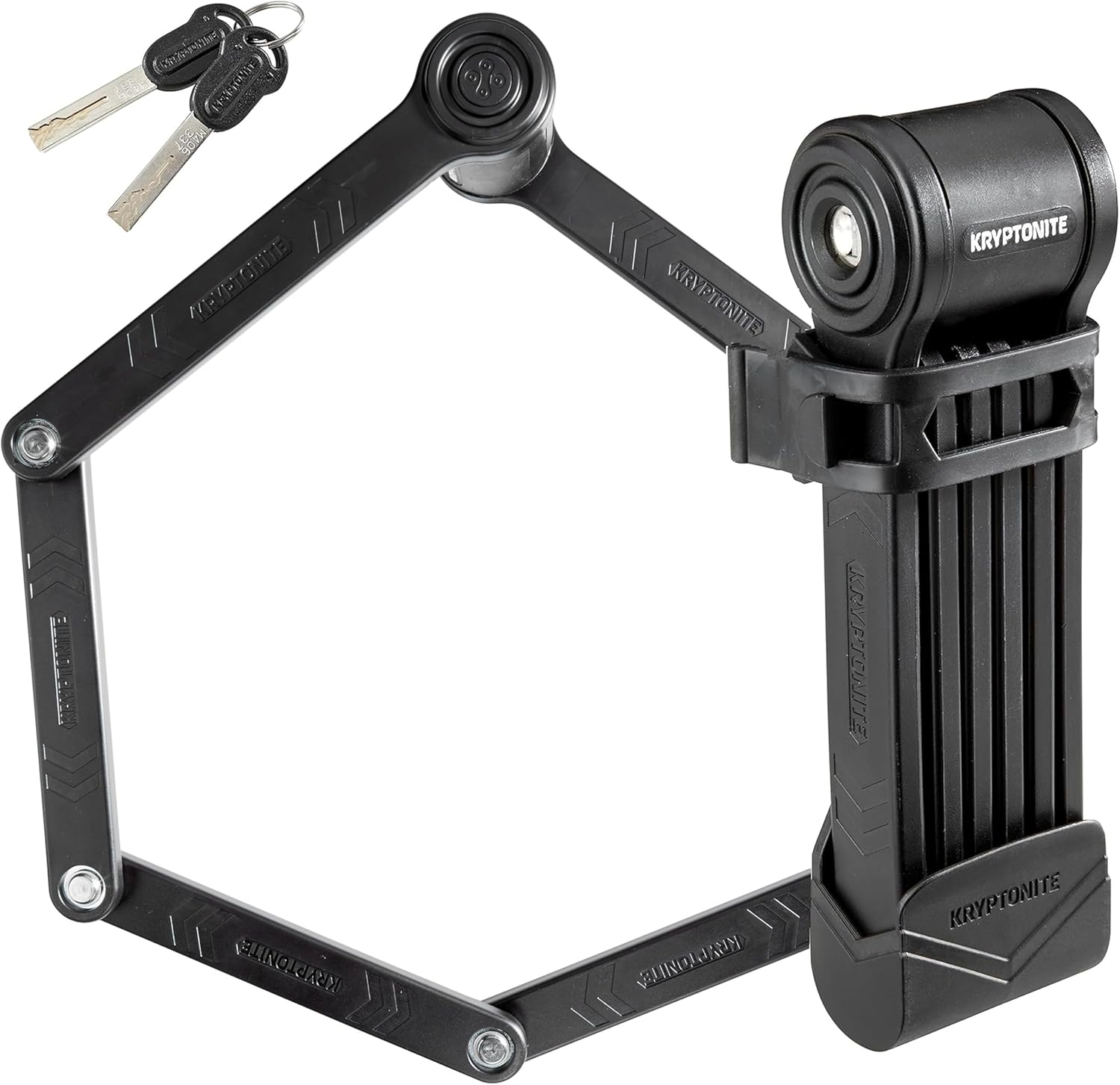 Kryptonite Keeper Folding Bike Lock, 2.75FT/3.25 FT Long Compact Lightweight High Security Anti-Theft Foldable Bicycle Lock with 2 Keys and Mount for E-Bikes Scooter Road Mountain Bike image number 6