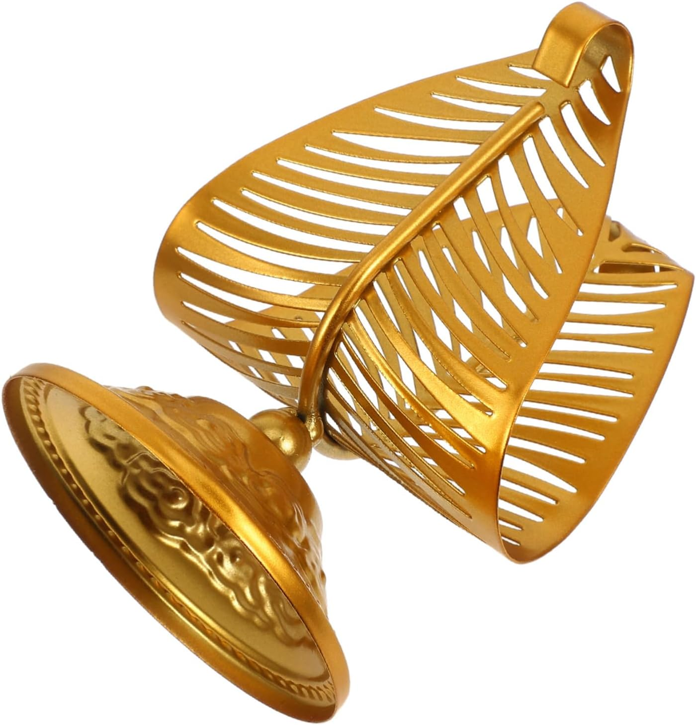 Modern Metal Napkin Holder Stand Leaf Tabletop Tissue Storage for Kitchen Napkin and Tissue Holder image number 3