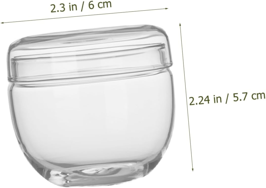Cabilock Glass Tea Canister Airtight Lid High Borosilicate Glass Mini Loose Leaf Storage Jar for Home Tea Container Small Size image number 3