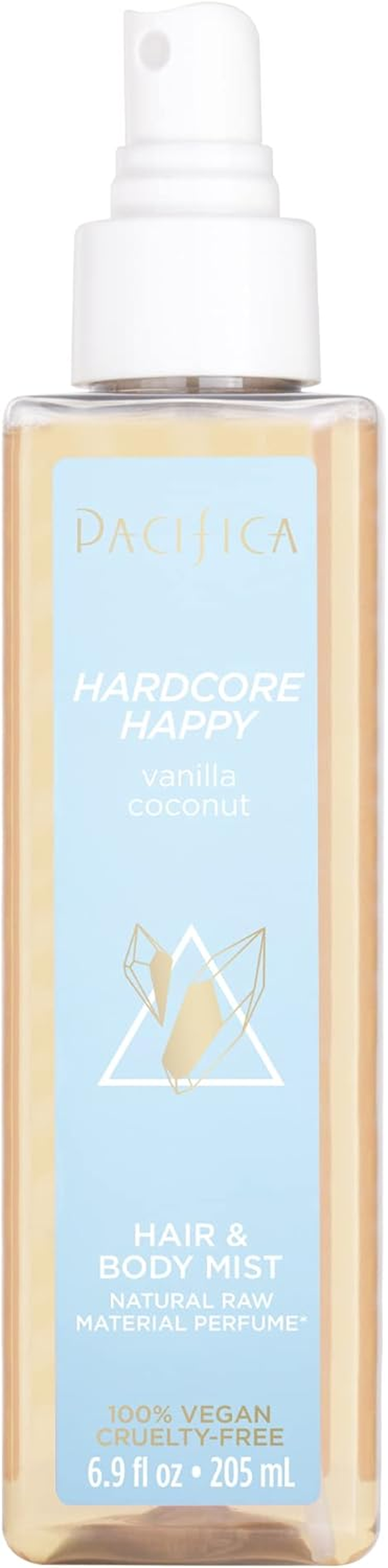 Pacifica Hardcore Happy Hair and Body Mist - Vanilla Coconut for Women 6.9 Oz Body Mist