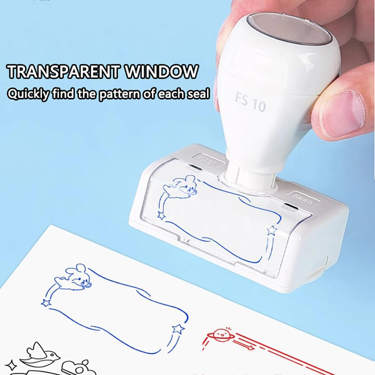 Custom Stamp,Multiple Sizes Custom Logo Stamp - Upload Your Own Image,Personalized Self-Inking Rubber Stamp - Use for Address Stamp,Teacher Stamps for Classroom -Easy Grading (30X50Mm)