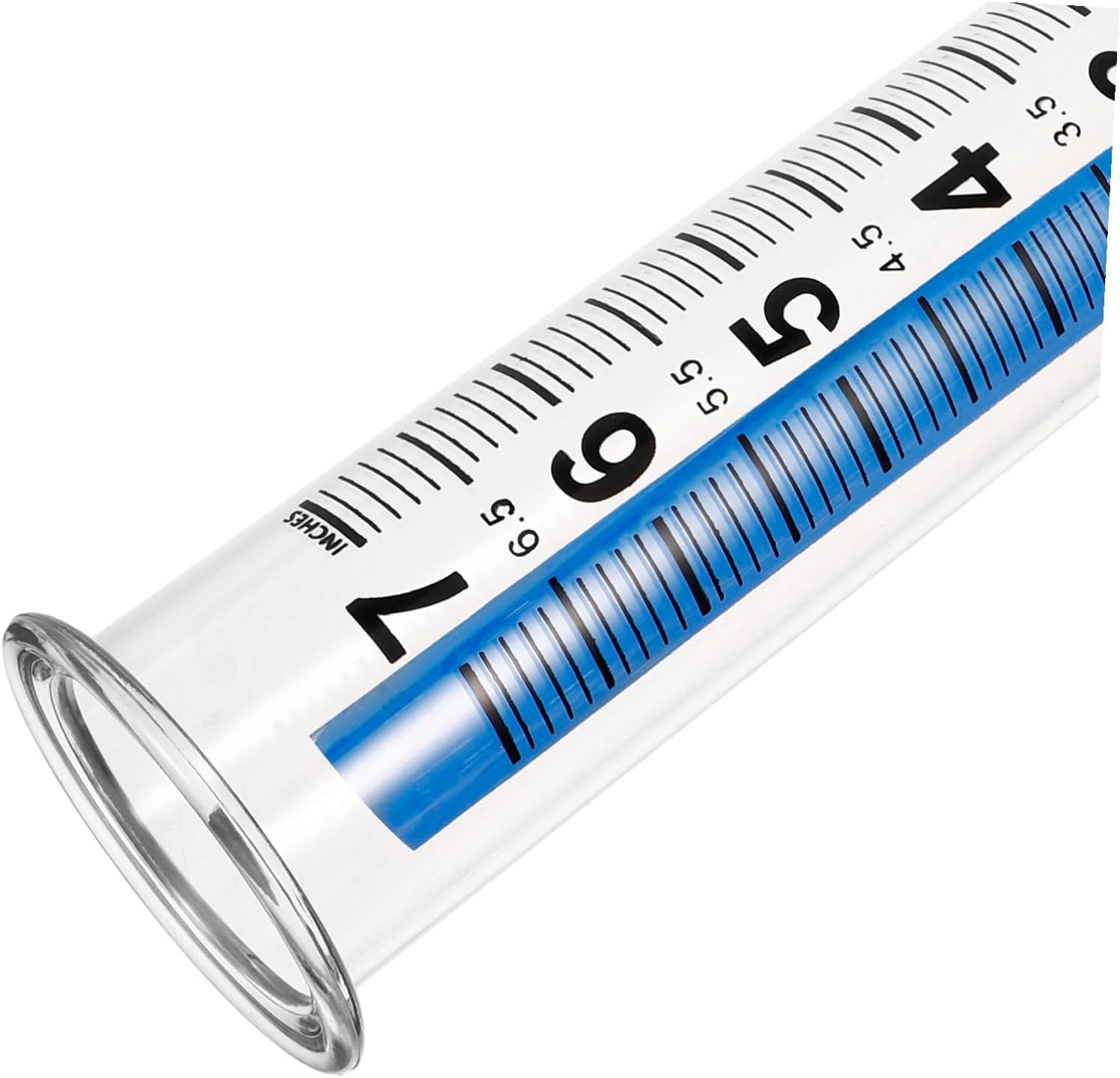 Abaodam Transparent Rain Gauge with Scale Outdoor Plastic Rain Measuring Tube for Garden Lawn Watering Accurate Precipitation Collector Tool with Blue Markings Read Measurement image number 1