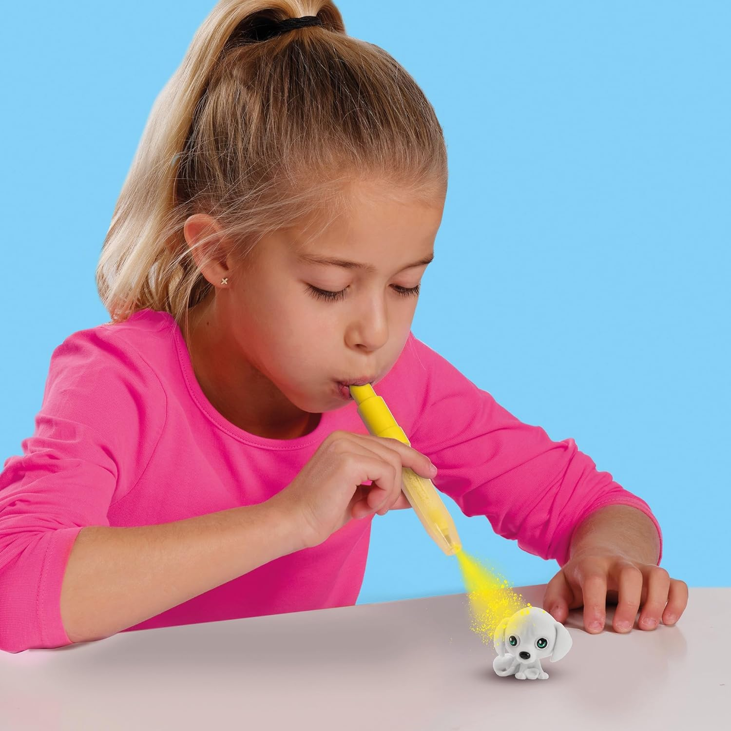 SES Creative 14333 Blow Airbrush Pens-Puppies Surprise 3X, Yellow image number 2