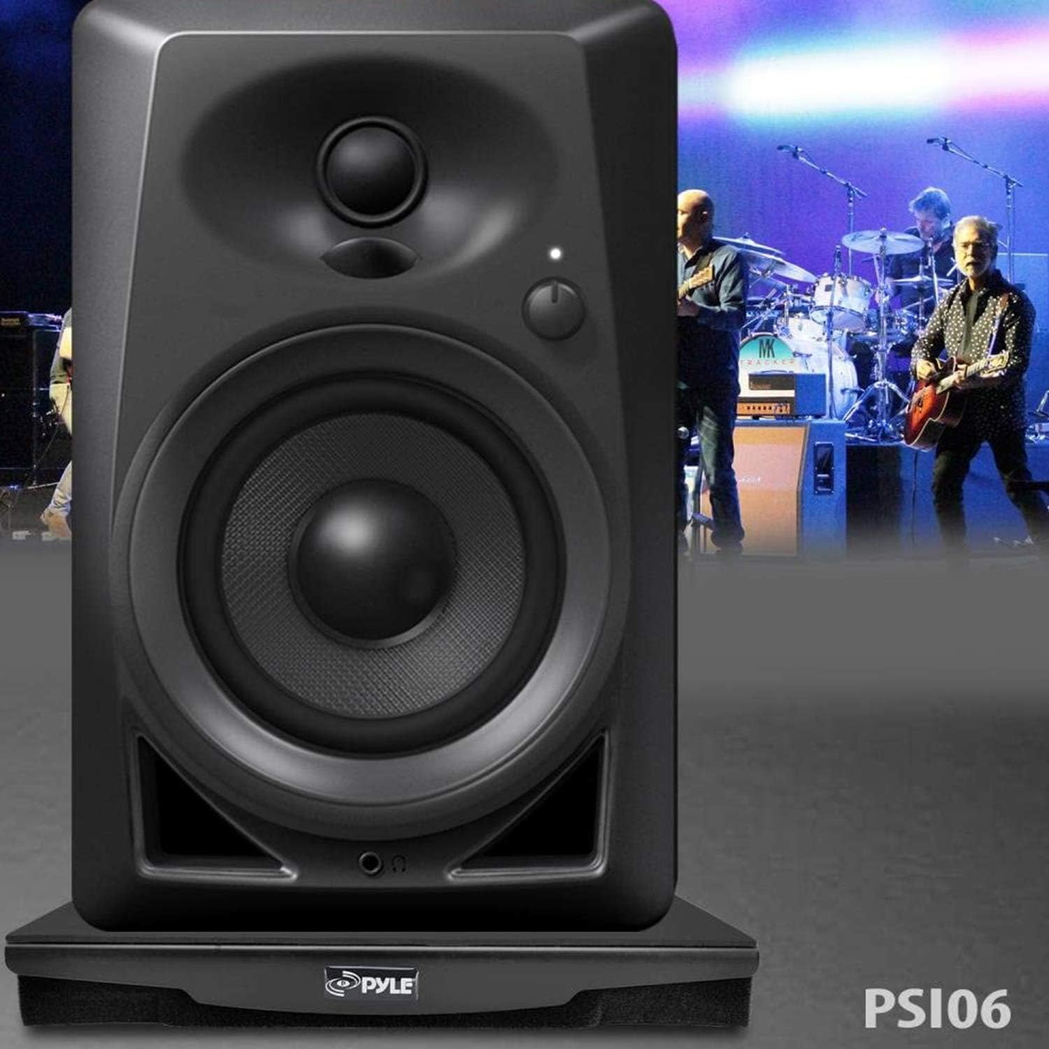 Pyle Sound Dampening Speaker Riser Foam - Audio Acoustic Noise Isolation Platform Pads Recoil Stabilizer W/ Rubber Base Pad for Studio Monitor, Subwoofer, Loud Speakers (10.4 X 13 X 2.8 Inch) image number 5