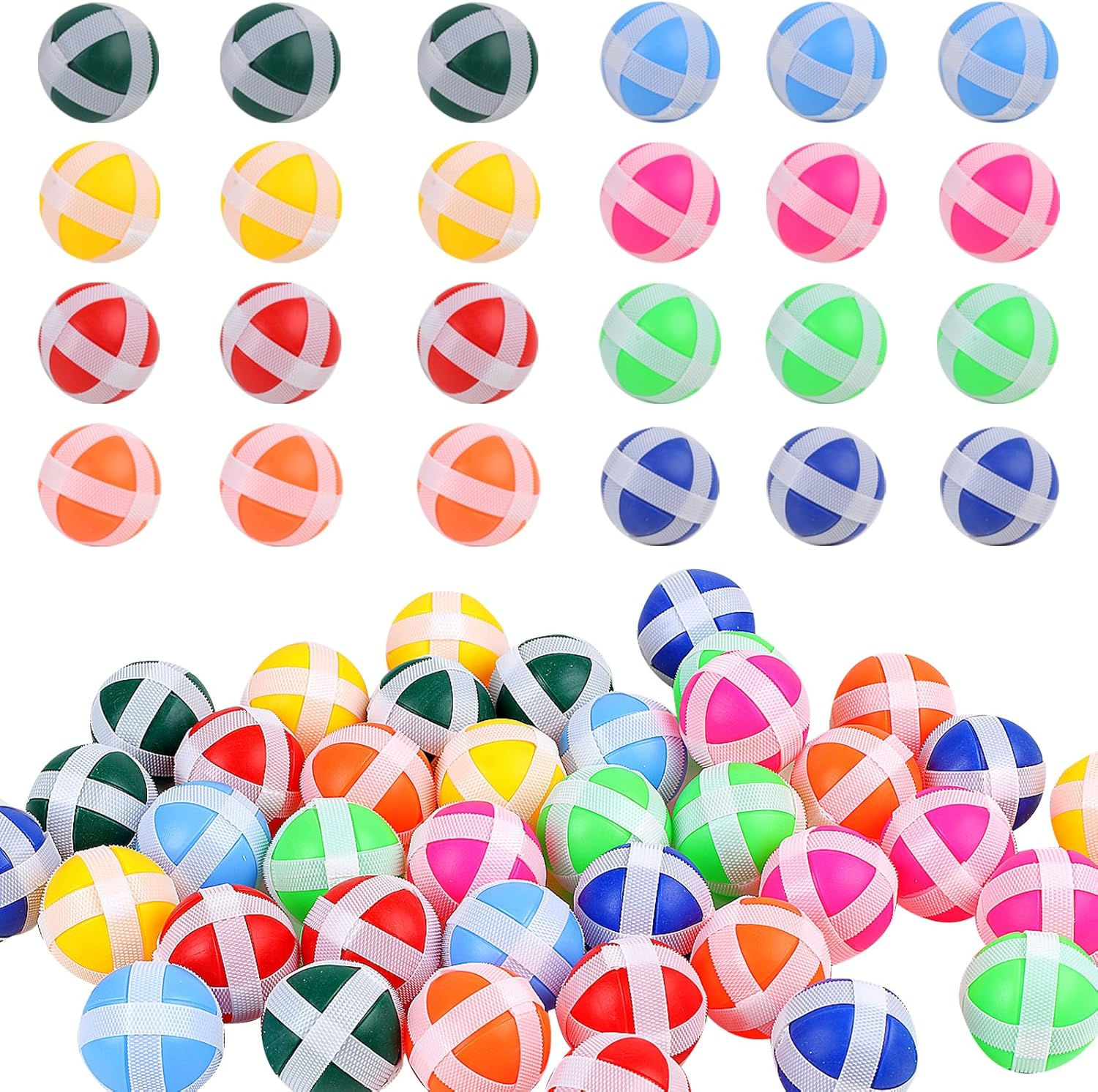 80 Pieces Kids Dart Board Sticky Balls, Colorful Sticky Balls for Fabric Dart Board Darts Game Accessories for Fabric Dart Board, Kids Indoor Outdoor Sport Party Game(8 Colors) image number 3