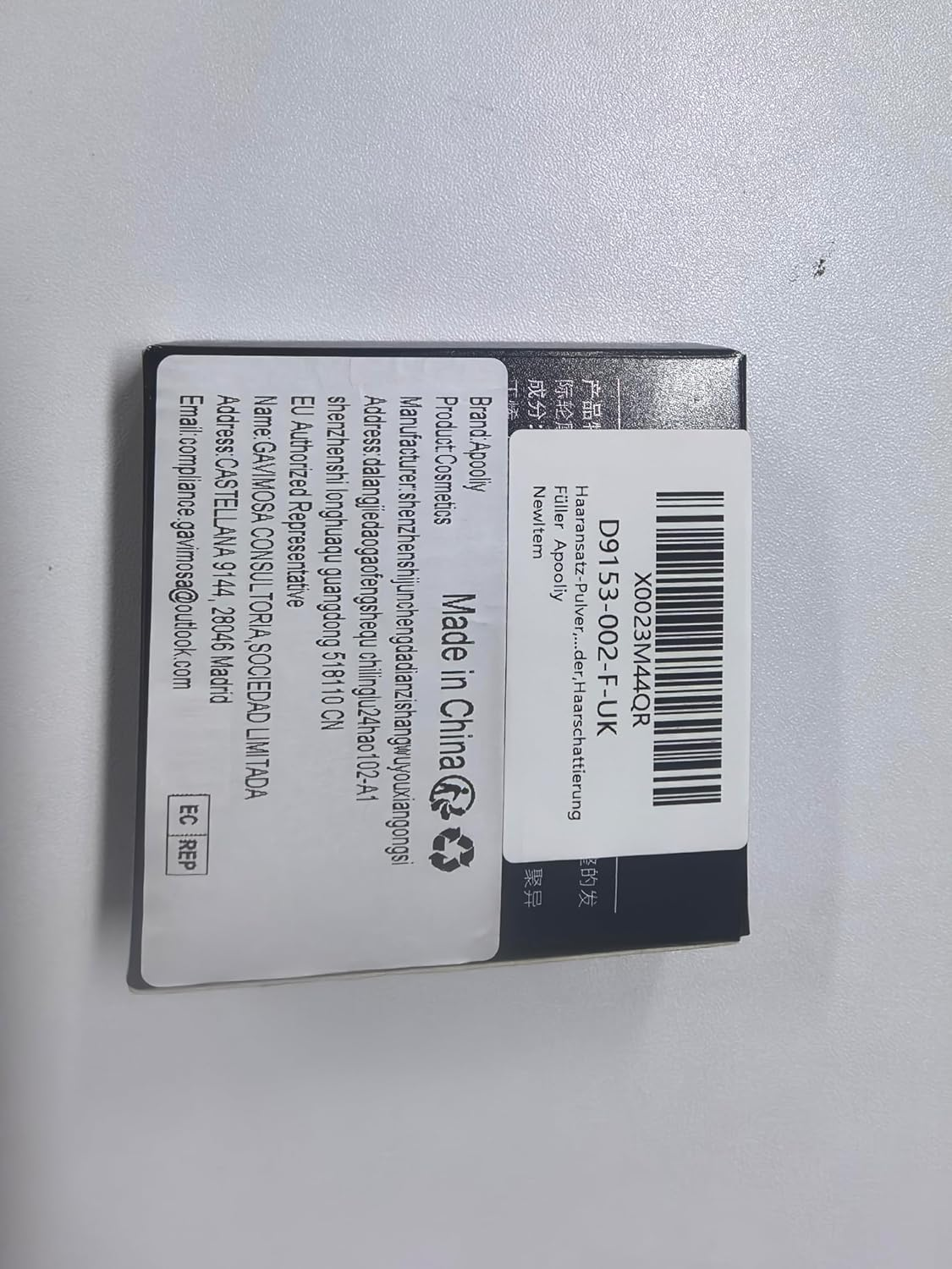 Apooliy Hairline Powder,Hair Shadow for Thinning Hair for Women and Men,Cover Gray Hair Root Touch up Powder,Hair Shading Filler - 03-Grey Brown image number 6